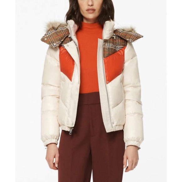 NWT Marc New York Nadir Faux Fur Hooded Puffer Coat, Sz. M - Picture 5 of 9